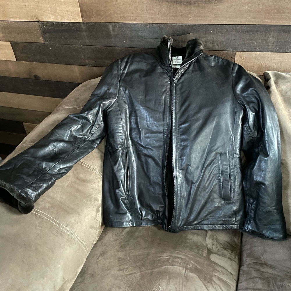 Leather jacket. Orvis label. NWT.